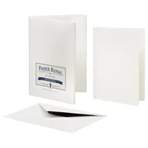 RÖSSLER Kartenmappe Paper Royal A6/C6 Weiß 8/8 Stück