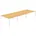easyDesk buche rechteckig 4-Fuß-Gestell weiß 360 0 x 166 0