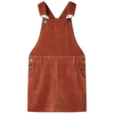 vidaXL Kinder-Latzkleid Cord Cognac 104