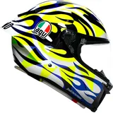 AGV Pista GP RR Soleluna 2023, Integralhelm - Weiß/Neon-Gelb/Blau/Schwarz - L