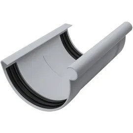Inefa Rinnenverbinder halbrund PVC NW 125 Grau