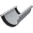 Inefa Rinnenverbinder halbrund PVC NW 125 Grau