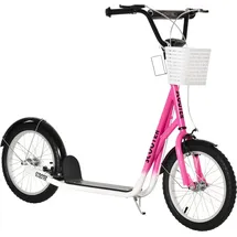 Homcom Kinderroller rosa - rosa, weiß