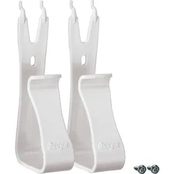 1St. Hager VZ02MM Multimedia-Halter universal weiß 2-fach