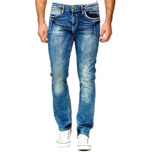 RUSTY NEAL NEW YORK Straight Fit Blau 30/34