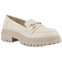Damen Plateauschuhe in Beige