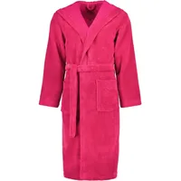 Vossen Unisex-Bademantel Lynn Kapuze Microfaser-Velours, Kapuze, 50% Baumwolle, 50% Polyester rosa M