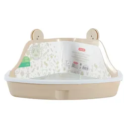 ZOLUX Kleine Ecktoilette 320x230x145 mm beige