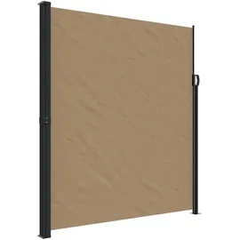 vidaXL Seitenmarkise Ausziehbar Taupe 220 x 500 cm