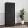 [en.casa] Kleiderschrank Hankasalmi 90 x 180 x 40 cm Schwarz
