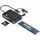 TECHLY Usb-a/usb-c auf NVMe/SATA M.2 Adapter mit Sd/tf-kartenleser Schwarz