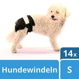 SwissPet Einweg-Hundewindeln für Welpen, Rüden und Hündinnnen, Größe S - 14 Stück
