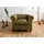 Massivmoebel24 Sessel Chesterfield Leder 105 x 75 x 82 cm Grün