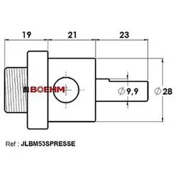Locheisen-Adapter für Pressen (Ø2 bis 60mm)