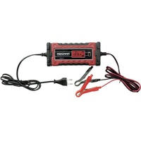 Absaar 158002 Batterieladegerät Evo 6.0 12/24V, Rot/Schwarz, 6A