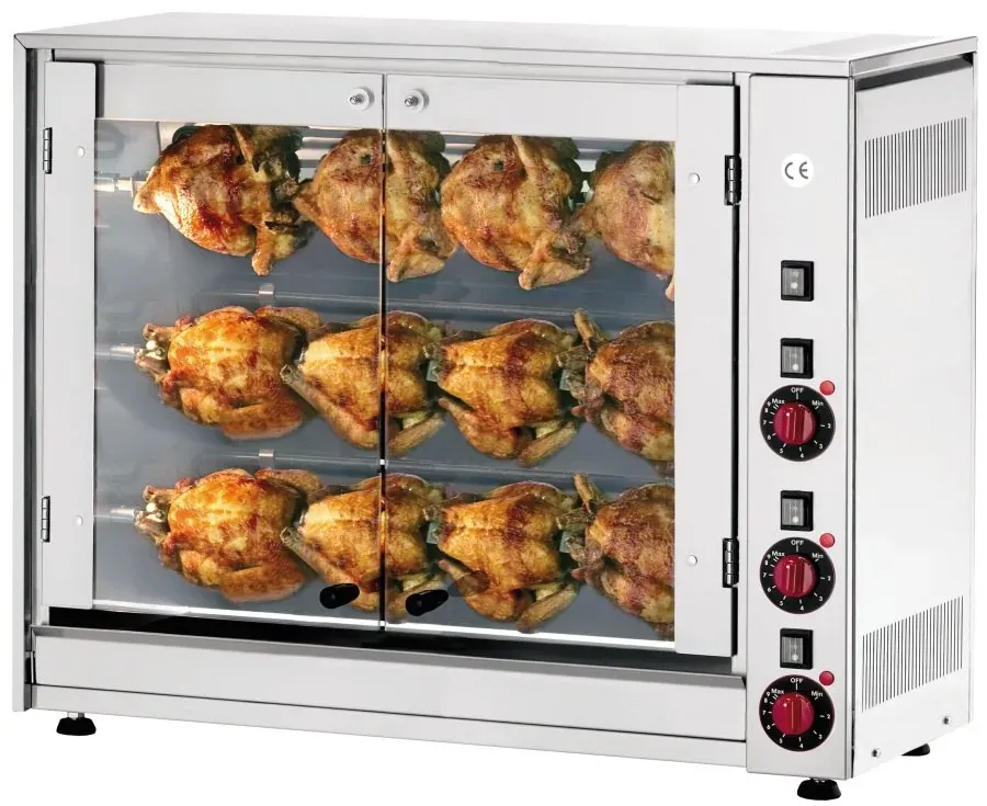 Neumärker Elektro-Hähnchengrill | 3 Spieße 4 Stk. 12 Hähnchen