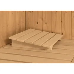 Sauna KARIBU "Talida", beige (naturbelassen), ohne Ofen, (ohne Ofen), Saunen, ohne Ofen