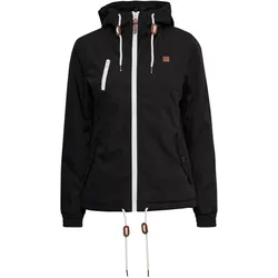 Kurzjacke OXMO "Kurzjacke OXTilda", Damen, Gr. S, schwarz, Obermaterial: 65% Polyester PES. 35% Baumwolle CO., regular fit normal, Jacken Kurzjacke