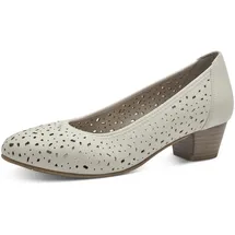 Jana Pumps Kleiner Absatz Vegan, Beige (Beige), 38 EU