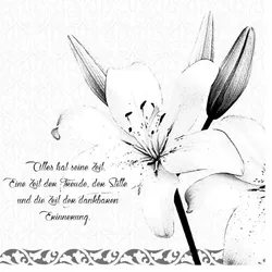 Mank Serviette aus Airlaid - Zum Abschied, 33 x 33 cm, 50 Stück - Trauer Beerdigung