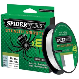 Spiderwire Stealth Smooth 8 Geflochtene Schnur 150 M - Translucent - 0.110 mm)