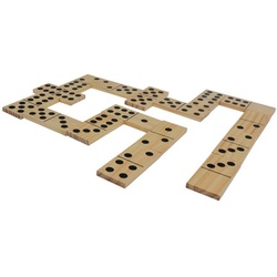 Schildkröt Funsports Spielzeug-Gartenset Schildkröt Jumbo Domino, (29-tlg), 13 x 6 x 1cm große Spielsteine aus FSC zertifiziertem Holz beige