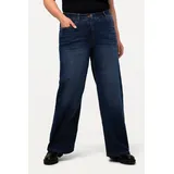 Ulla Popken Funktionshose Jeans Mary, weites Bein, 5-Pocket-Schnitt, blau 30 724600902-30 - 50W / 30L