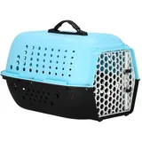 SPRINGOS Transportbox Hundebox Tiertransportbox 48 x 28 x 33 cm Hartschale Kunststoff Katzen Hunde