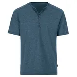 Trigema Herren T-Shirt mit Knopfleiste DELUXE Baumwolle