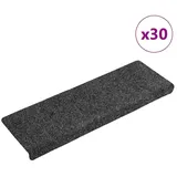 vidaXL Stufenmatten Selbstklebend 30 Stk. Grau 65x21x4 cm