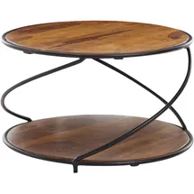 Wohnling Couchtisch Sheesham Braun 58 x 58 x 35 cm
