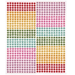 Selbstklebende Perlen in Regenbogenfarben (pro Set 372) Bastelbedarf Verzierung & Dekorationen