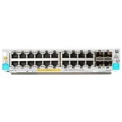 HPE Networking - Erweiterungsmodul - Gigabit Ethernet (PoE+) x 20 +GIGABIT ETHERNET / 10 GIGABIT SFP+ x 4 (J9990A)