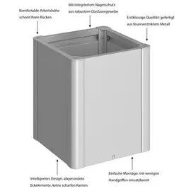 Biohort Belvedere Midi 50 53 x 53 x 61 cm silber metallic
