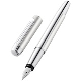 Pelikan Pura P40, Silber, EF (extra-fein), hochwertiger Patronenfüller im Geschenk-Etui, 952036