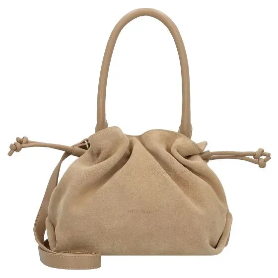 Hey Marly Cool Companion Suede Handtasche Leder 28 cm  braun