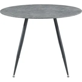 [en.casa] Essgruppe Fitjar 5-teilig Betonoptik/Dunkelgrau
