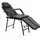 vidaXL Tragbarer Kosmetikstuhl Kunstleder 185x78x76 cm Schwarz