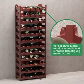 ARTECSIS Weinregal 72 Flaschen 12-tlg. Braun