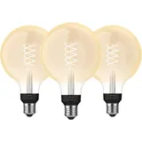 Philips Hue Filamentlampe White Globe XL E27 - 2023 - Dreierpack