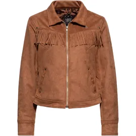 Queen Kerosin Western-Jacke braun S