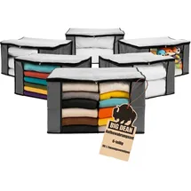 BigDean Aufbewahrungstasche 90 L 6-tlg. grau|schwarz