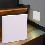 Longlife LED Wandeinbauleuchte 1 eckig weiß Aluminium