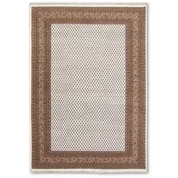 Orientteppich Mir Boteh Plain 170 x 240 cm Wolle Beige