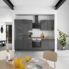 Nobilia Küchenzeile Flash II 270 cm grau