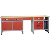 Küpper 12282 Werkbank rot (B x H x T) 2400 x 840 x 600mm