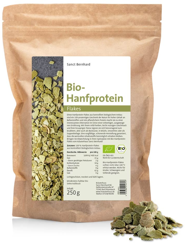 Organic Hemp Protein Flakes - 250 g