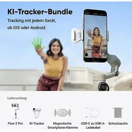 INSTA360 Flow 2 Pro AI Tracker Bundle Summit White