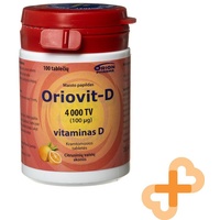 Oriovit-D 100 Μg 4000 Iu Vitamin D 100 Kautabletten Citrus Geschmack Ergänzung
