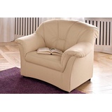 Domo Collection Sessel »Flores«, wahlweise mit Federkern (nicht bei Microfaser PRIMABELLE®-Struktur), beige